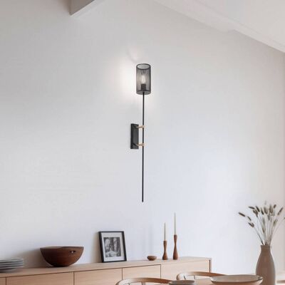 Aplique antorcha Alek Luminex, atenuable, Negro, Salón / Comedor, Metal, Lámpara de pared Aplique antorcha Alek Luminex, atenuable, Negro, Salón / Comedor, Metal, Lámpara de pared