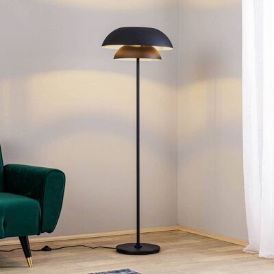 Lámpara de pie diseño Kellina Lucande, Negro, Salón / Comedor, Metal, Diseño, Lámpara de pie Lámpara de pie diseño Kellina Lucande, Negro, Salón / Comedor, Metal, Diseño, Lámpara de pie