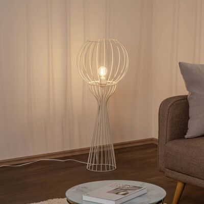 Lámpara de pie Mercure HELAM, Crema / Ámbar, Salón / Comedor, Metal, Lámpara de pie Lámpara de pie Mercure HELAM, Crema / Ámbar, Salón / Comedor, Metal, Lámpara de pie