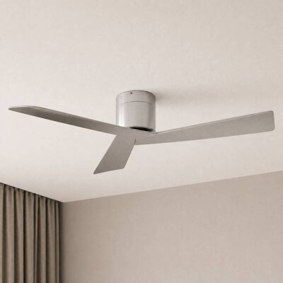 Ventilador de techo Lucande Ventoro, Ø 132 cm, plateado, metal Ventoro, Cromo / Plata, Salón / Comedor, Metal, Moderno Ventilador de techo Lucande Ventoro, Ø 132 cm, plateado, metal Ventoro, Cromo / Plata, Salón / Comedor, Metal, Moderno
