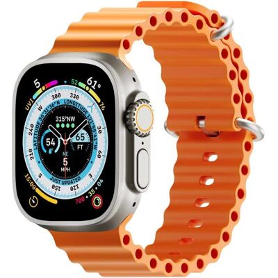 Correa para Apple Watch 45/49 mm H2O Naranja de Next One Correa para Apple Watch 45/49 mm H2O Naranja de Next One