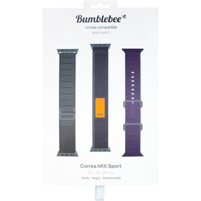Pack correas Mix Sport para Apple Watch 44/45mm Bumblebee Pack correas Mix Sport para Apple Watch 44/45mm Bumblebee
