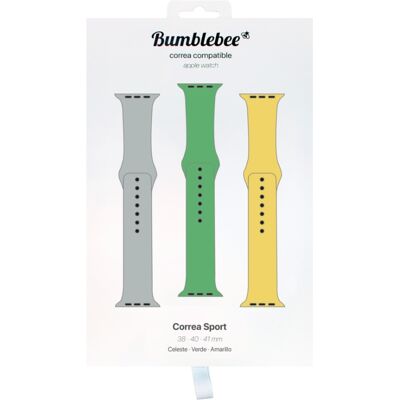 Pack correas para Apple Watch 40/41 mm Deportivas de Bumblebee Pack correas para Apple Watch 40/41 mm Deportivas de Bumblebee