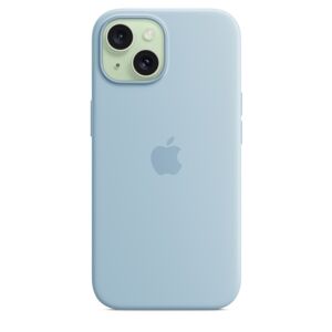 Funda para iPhone 15 Plus Silicona Azul claro de Apple