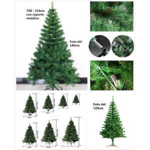 Arbol de Navidad verde económico de fácil Montaje grande– El MEJOR Árbol de Navidad Calidad Precio - Árboles Navideños baratos desde 180 cm – Soporte Incluido para el árbol barato de Navidad