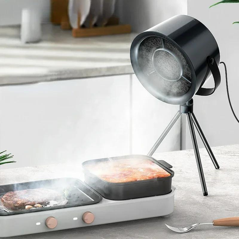 zhishangyoupin Campana Extractora de escritorio USB, extractor de aire portátil, Extractor de campana pequeña, olla caliente, barbacoa, Gran succión