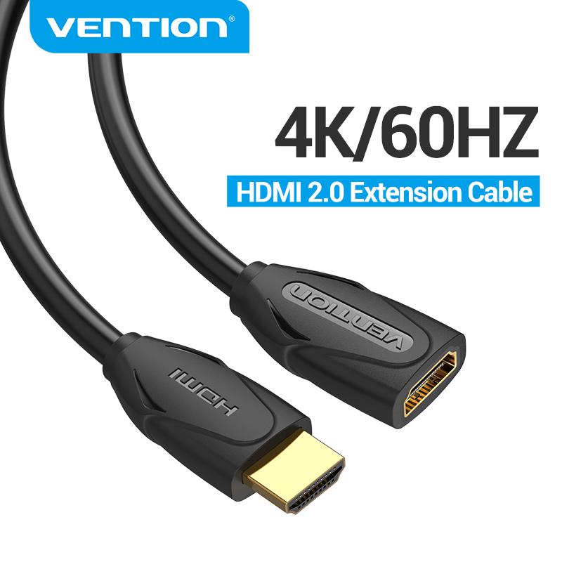 Vention HDMI Extender HDMI macho a hembra 4K HDMI 2,0 Cable de extensión para HDTV Nintend Switch PS4 proyector HDMI Cable de extensión