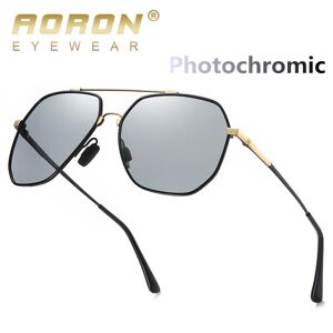 AORON Classic fotocromáticas gafas de sol polarizadas para hombres mujeres que conducen gafas antideslumbrantes gafas de moda