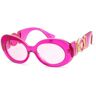 Versace Women s 54mm Sunglasses transparent fuchsia