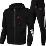 TENJINGE Trendy WTF World Taekwondo Federation-traje deportivo informal con estampado para hombre, Sudadera con capucha y pantalones, sudadera con cremallera de dos piezas, pantalones de chándal