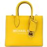 Michael Kors Mirella Small Jasmine yellow Leather Top Zip Shopper Tote Women s Bag multi