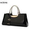 SCIONE Bolso de cena nupcial para mujer Bolso Boston 2020 Brillante de gama alta Hombro inclinado