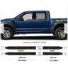 CHROMEAUTO Ford F-150 Raptor - Molduras de puertas laterales NEGRAS