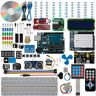 Borate Super Starter Kit para placa de pruebas SET R3/Motor paso a paso/Servo SG90/LCD 1602/cable de puente/juego completo Tutorial