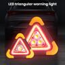 Car Accessories Triángulo de advertencia de avería de emergencia para coche, lámpara reflectante roja de peligro para seguridad, trípode para vehículo, luz LED con logotipo de parada