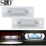 Auto LED Lights 2 uds coche Canbus No Error LED número lámpara de retroiluminación luces de matrícula bombilla para Porsche 964 968 986 993 996 Boxster 911 Carrera