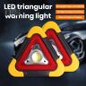 Superway Triángulo de advertencia de avería de emergencia para coche, lámpara reflectante roja de peligro para seguridad, trípode para vehículo, luz LED con logotipo de parada