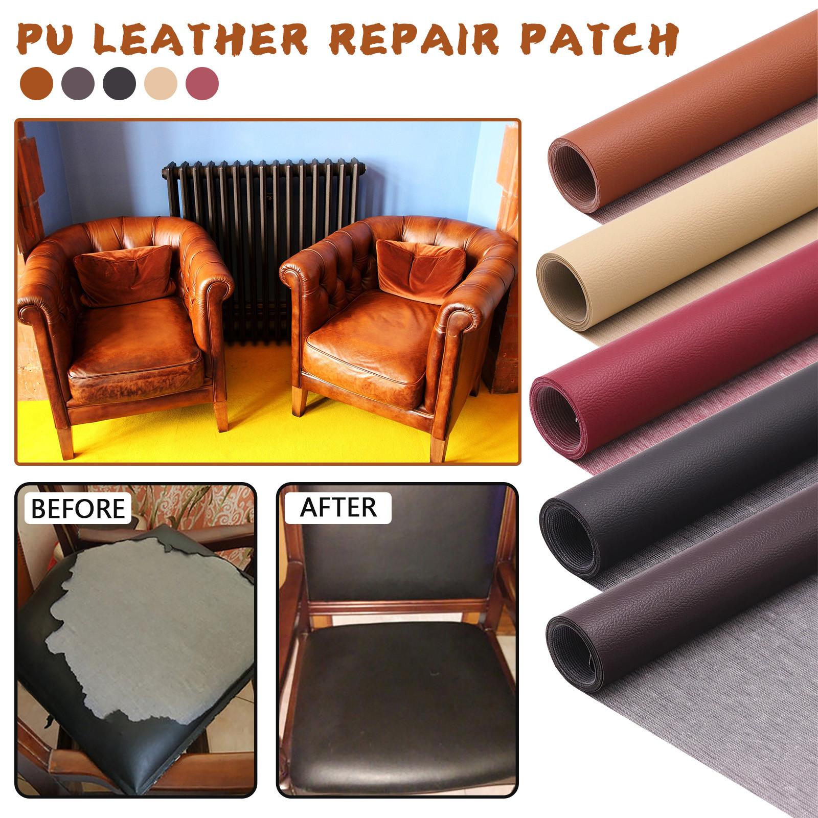 Appreciate 1 rollo autoadhesivo PU-Leather Repair Patch Botiquín de primeros auxilios para sofá 50x137cm