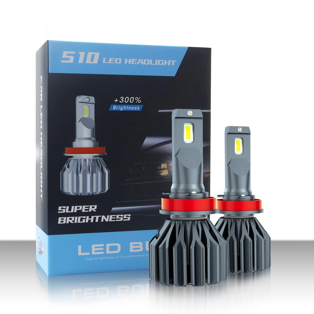 MOYI 2pcs 120W H7 H4 Led lámpara doble tubo de cobre luces led para coche H1 H11 HB3 9005 HB4 9006 Led Bombilla del faro