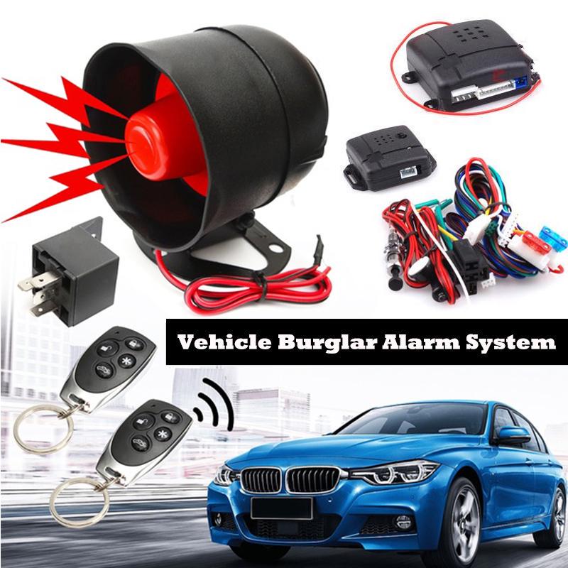 BYEE Auto Supply Sistema de alarma para coche universal de 1 vía Seguridad antirrobo Control remoto antirrobo