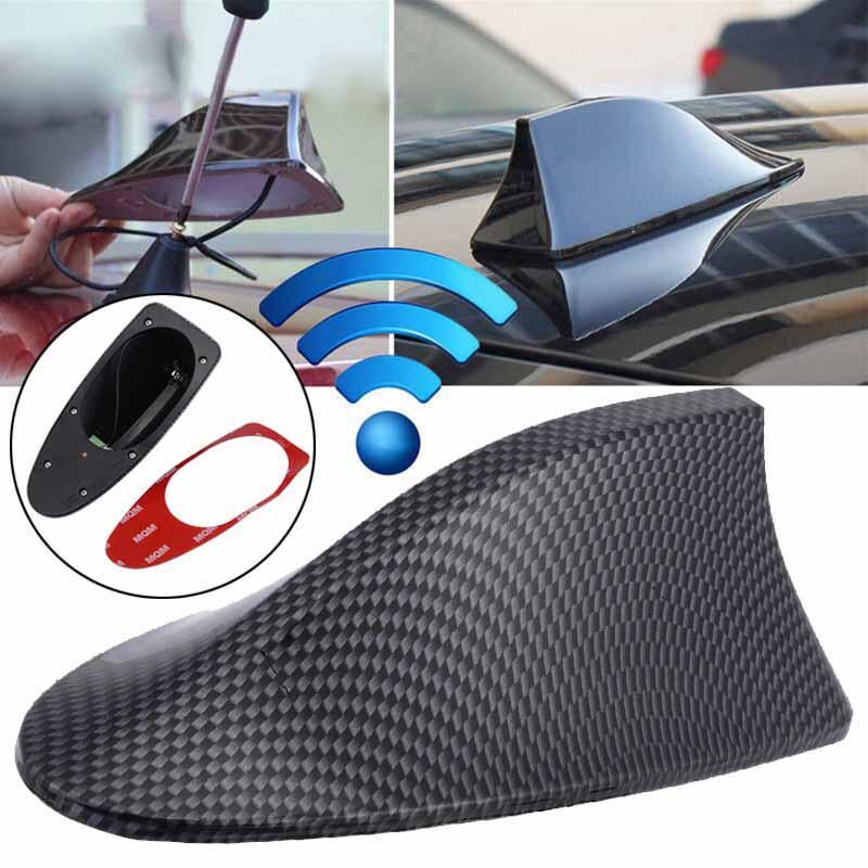 pdtoweb-Automobiles & Motorcycles Antena decorativa de fibra de carbono para techo de coche, aleta de tiburón, Radio FM/AM, para BMW