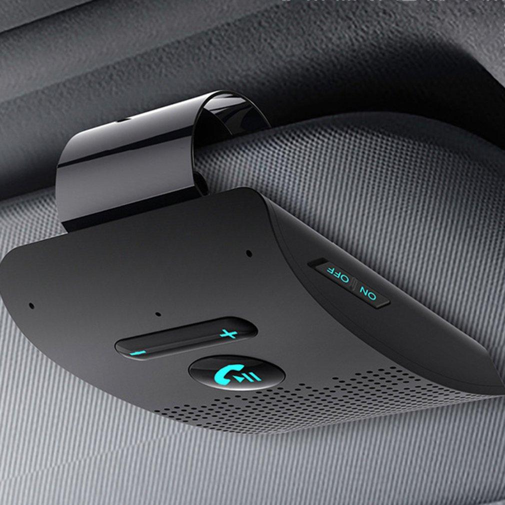 Zone Kit de manos libres para coche con Bluetooth 5,0, visera con clip, receptor de Audio inalámbrico, altavoz, reproductor de música, micrófono Dual
