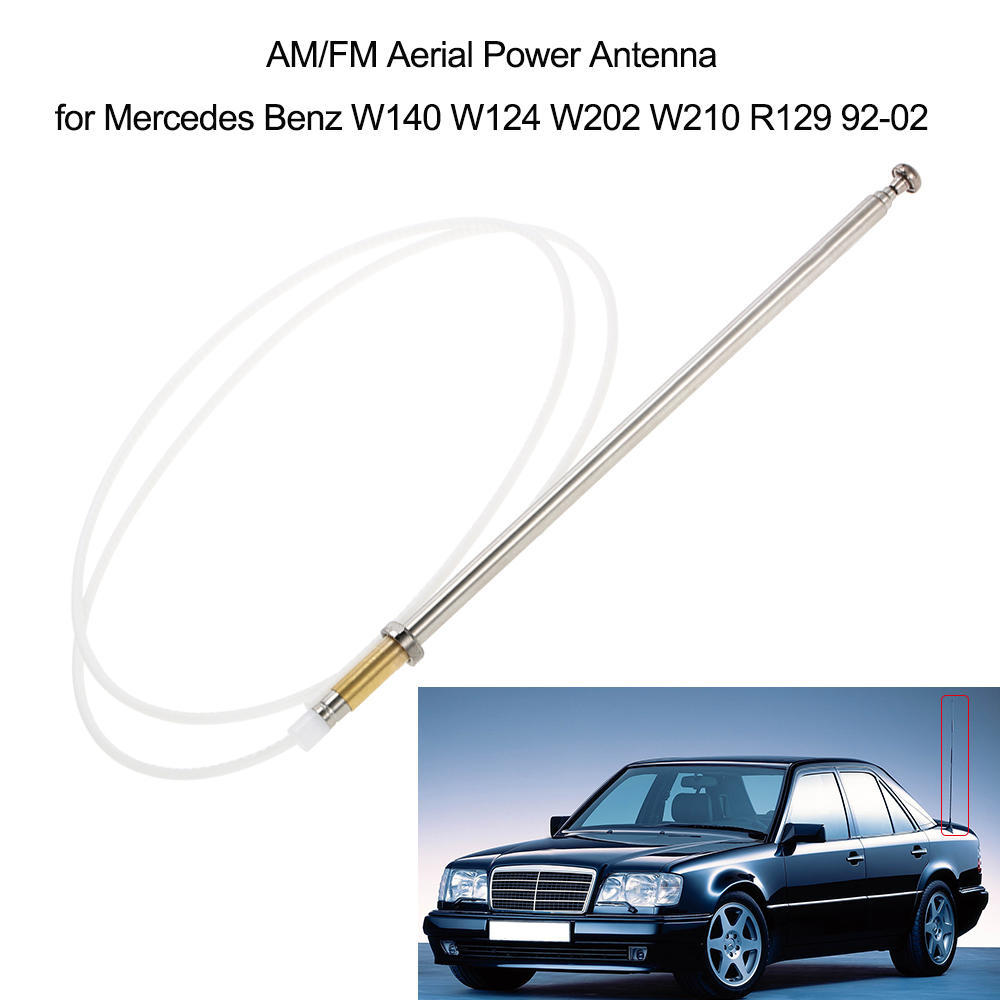 VehicleKit Antena aérea AM/FM para Mercedes Benz W140 W124 W202 W210 R129 92-02