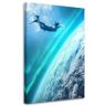 Feeby Canvas print Space diving