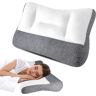 TTikTok Almohada para el cuello para aliviar el dolor de cuello, almohada ergonómica ortopédica transpirable, almohada de cama con soporte para el cuello para dormir