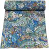 Antique Hermoso edredón Kantha de algodón puro tejido a mano hecho a mano, colcha, funda de cama