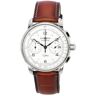 Zeppelin 100 Jahre Chronograph Leather Strap White Dial Quartz 86761 Reloj Hombre
