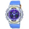 Casio Reloj para hombre G-Shock Euphoria analógico digital con correa de resina azul y esfera morada de cuarzo GA-100EU-8A2 200M