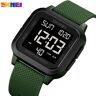 Moda SKMEI 5Bar cronómetro impermeable relojes de pulsera digitales masculinos multifunción cuenta atrás luz trasera reloj deportivo para hombres