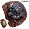 Musk Reloj de cuero vintage punk, reloj de cuero cosido a mano, reloj Steam Age, reloj para hombre, reloj Hip Hop