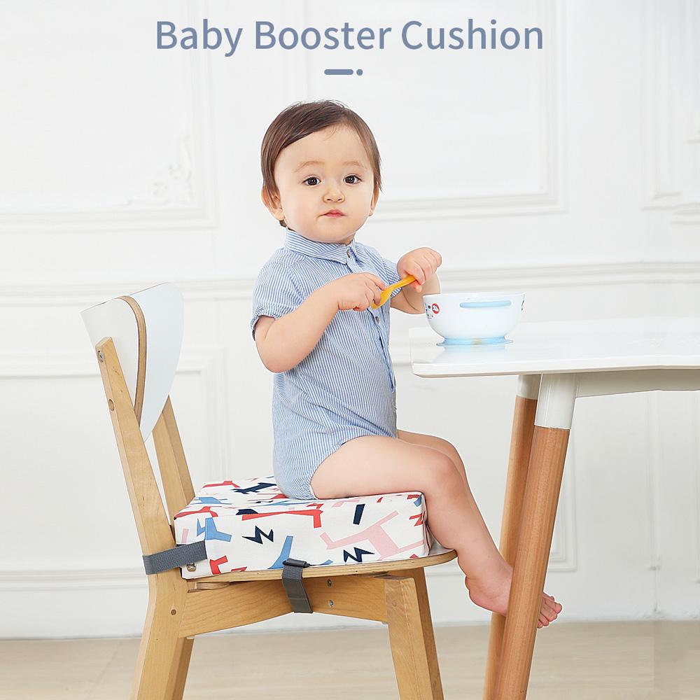 TOMTOP JMS Silla de bebé insular Booster Cushion Pad Silla de comedor Aumento de la altura del asiento para niños pequeños Bebé