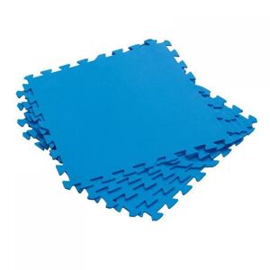 BESTWAY Juego de 9 losetas protectoras de suelo de espuma azul, 50 x 50 cm, 4 mm de grosor (tapete de suelo para piscina elevada o spa inflable)