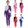 Yunduantong-home Niñas Ballet danza gimnasia acrobacia leotardo brillante diamantes de imitación mono niños puesta en escena Ropa de baile traje de baño ropa deportiva