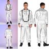 iEFiEL Disfraz de astronauta para hombre, traje de vuelo de explorador espacial, disfraces de Cosplay, monos de Halloween