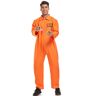 HF61WN Pantalones de disfraz de prisionero americano para hombre, mono, uniforme de prisión naranja para adulto, accesorios para disfraz de Halloween