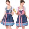 Mixdemind Disfraz de Oktoberfest para mujer, vestido de sirvienta de cerveza bávara, pajarita, fiesta, Cosplay, vestido Dirndl femenino