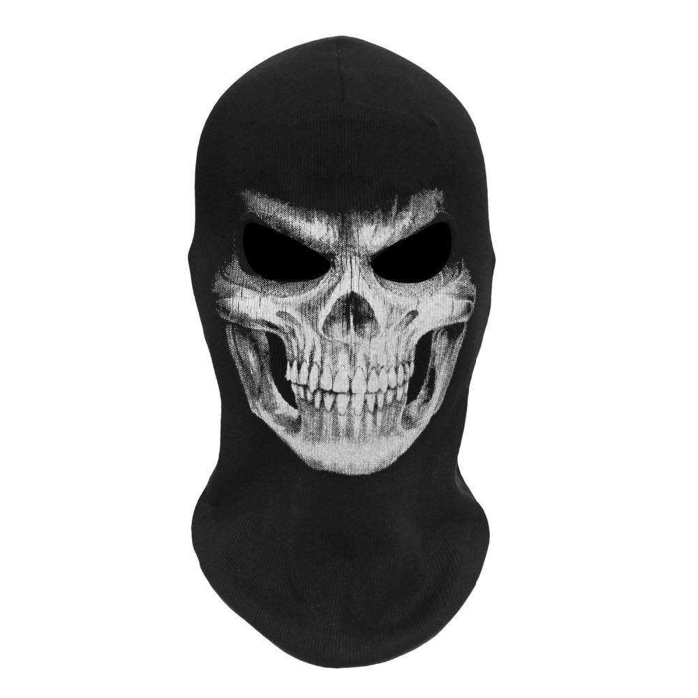 91460000MABXWXH42E SzBlaZe nueva marca Reaper fantasma calavera esqueleto pasamontañas máscara Halloween Cosplay casco juego de guerra CS Paintball media