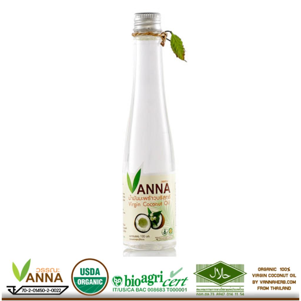 Aceite de Coco Virgen Vanna 100% Natural 100 ml - Tailandés