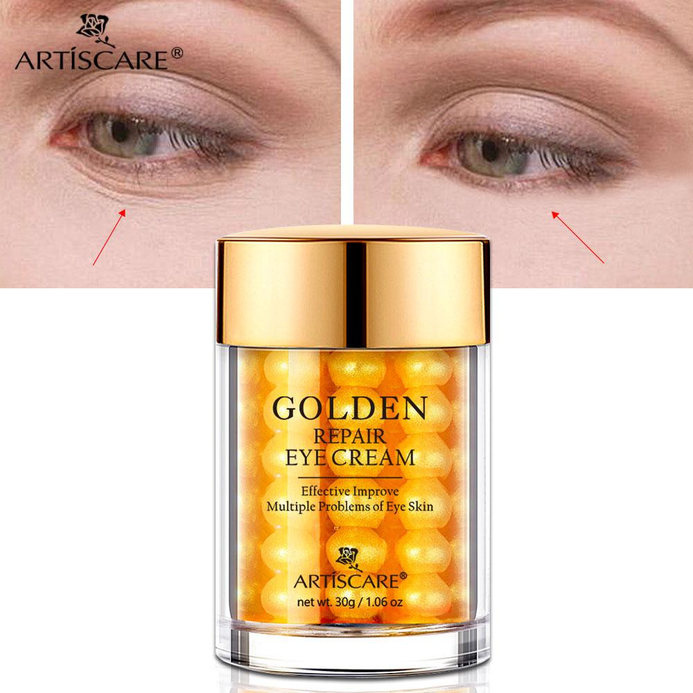 ARTISCARE Golden Repair Eye Cream Anti Arrugas Ojeras Hinchazón Bolsas de Ojos 30g