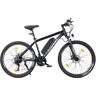 GB Market Bicicleta eléctrica MTB Touroll U1 26/29 con motor de 250 W, batería de iones de litio extraíble de 13 Ah, alcance de 65 km, neumáticos todoterreno CST, cambio Shimano de 21 velocidades