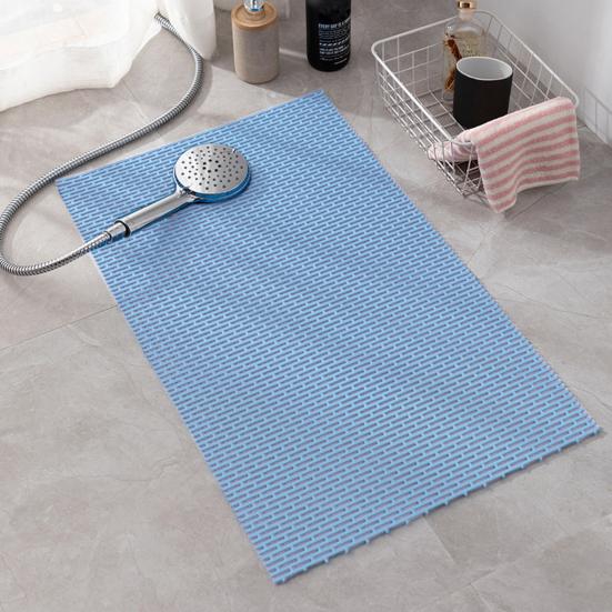 SUNJOY HOUSE Alfombrilla de ducha antideslizante de secado rápido con orificios de drenaje, alfombrilla de baño para bañera de PVC, alfombrilla para suelo de ducha