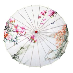 Orianna China paisaje pintura sombrilla decorativa aceite papel paraguas para el cheongsam clásico realizando danza paraguas Fotografía Props