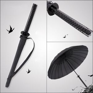 Supreme supreme Creativo Mango largo Gran sombrilla de espada samurai a prueba de viento Japonesa Ninja-like Sun Rain Straight Umbrellas Automatic Open