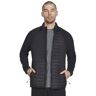 Skechers GO Shield Hybrid Jacket, Chaqueta negra para hombre