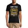 Camiseta ULTRABASIC para hombre Vintage hecha en 1944 Perfectamente envejecida - Camiseta de regalo de 77 cumpleaños