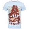 Camiseta oficial de Star Wars para hombre Únete a nosotros o muere Darth Vader